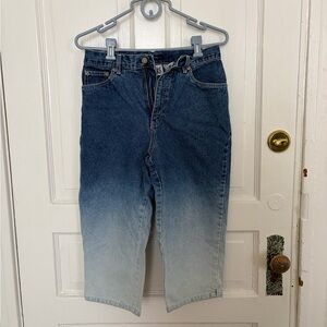 Vintage Bill Blass Ombré Denim Capri
